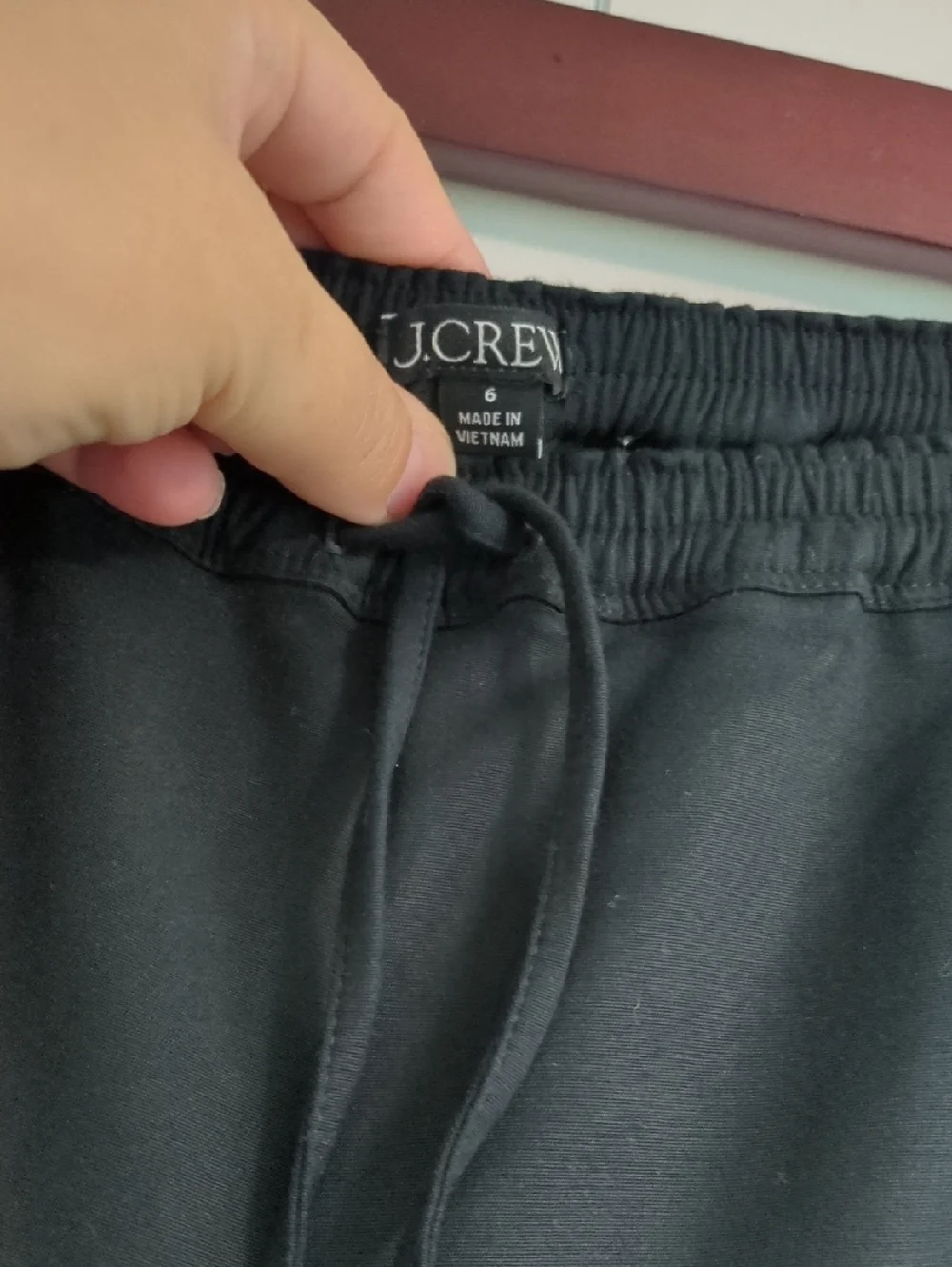 J.crew Black Wide-Leg Drawstring Pants - Comfortable Everyday Style